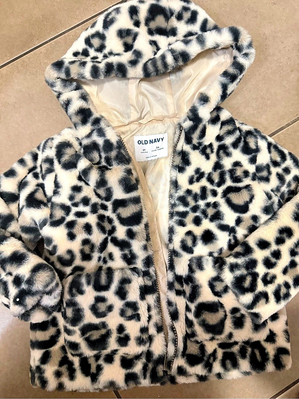 Old Navy Faux-Fur Hooded Zip Jacket for Toddler Girls